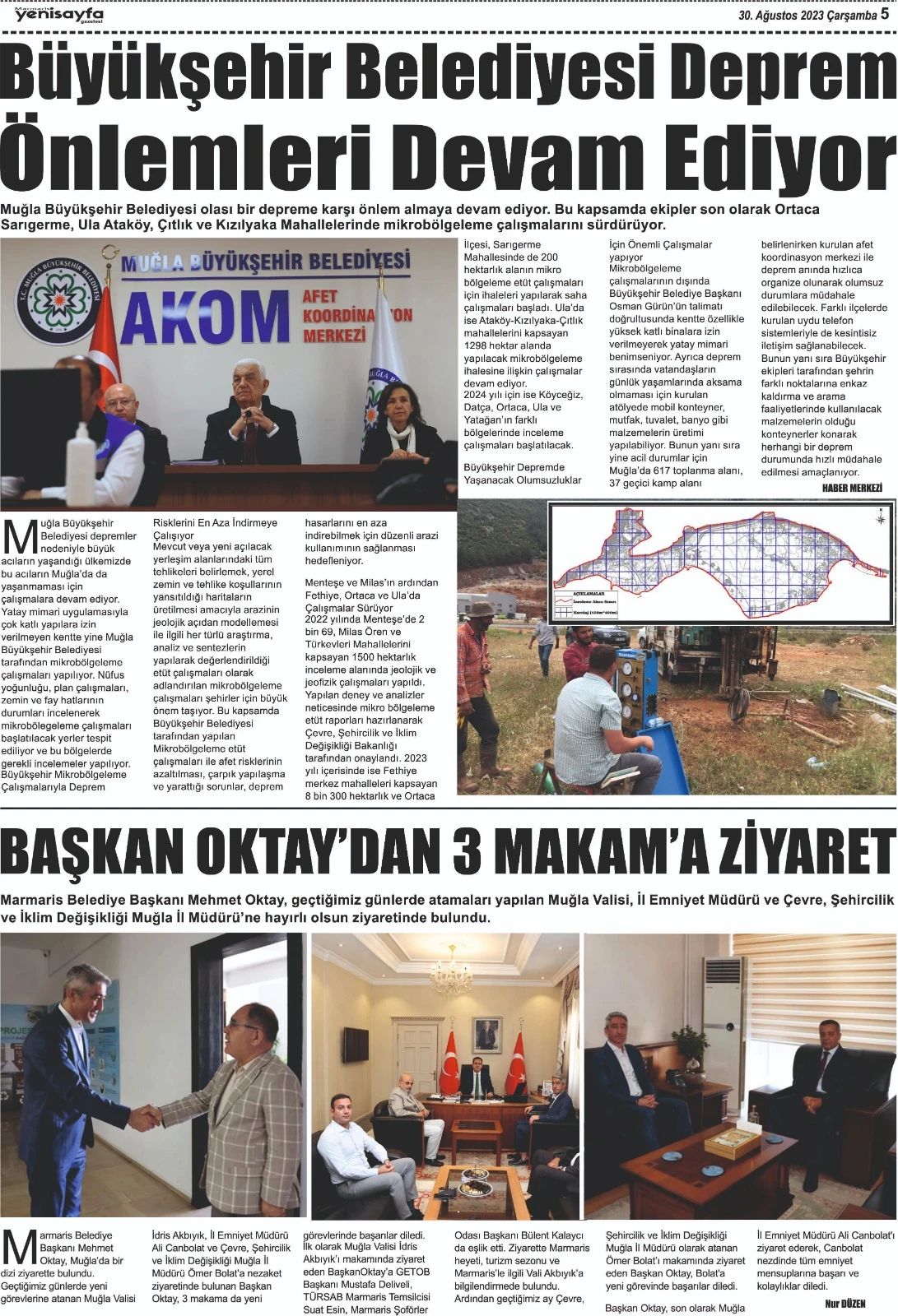 30 Ağustos 2023 tarihli gazetemiz