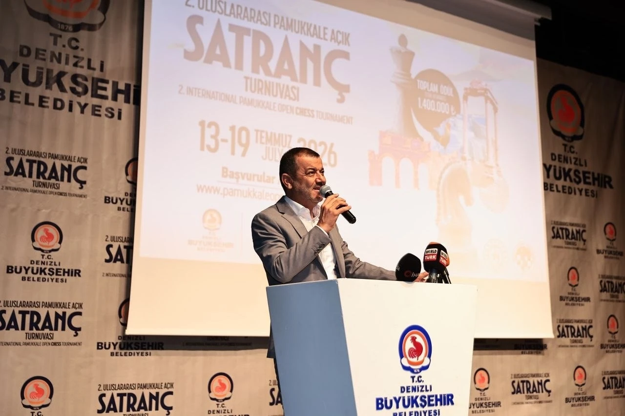 2. Uluslararası Pamukkale A&ccedil;ık Satran&ccedil; Turnuvası başladı
