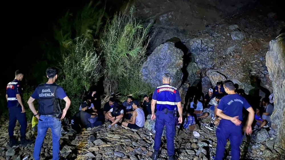 Marmaris'te Düzensiz Göçmen Operasyonu