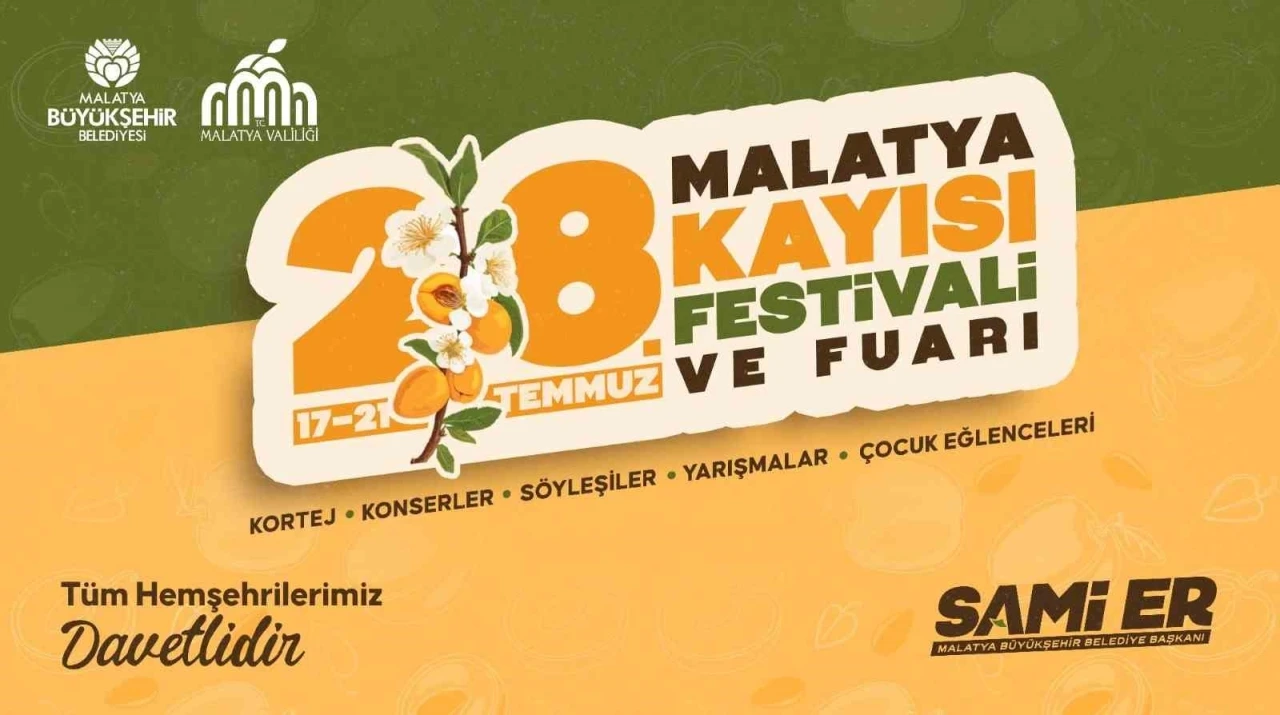 28. Malatya kayısı festivali ve fuarı start alıyor
