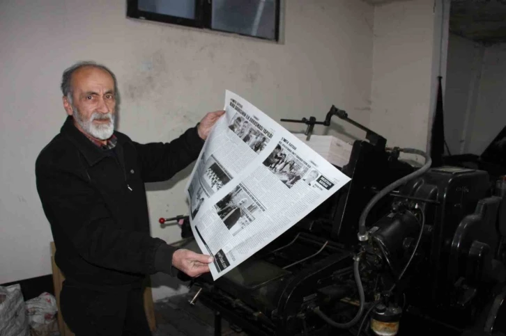 55 yıldır matbaacılık yapıyor, bir &ccedil;ırak bulduğu g&uuml;n mesleği bırakacak
