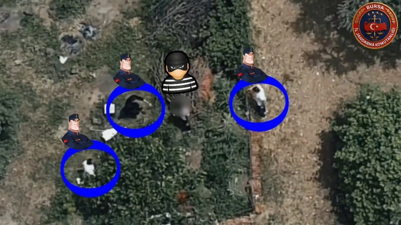 7,5 yıl hapisle aranan şahıs kaçtı, dron ile takip edilip böyle yakalandı
