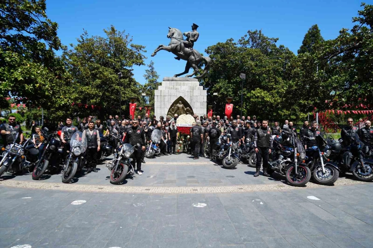 81 ilden chopper motosiklet&ccedil;iler Samsun&rsquo;da buluştu
