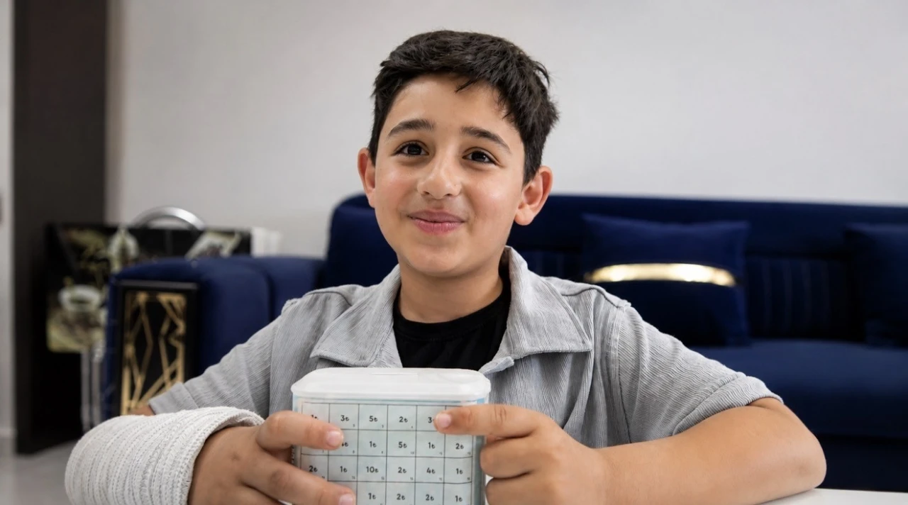 9 yaşındaki Musab Ali, 3 yıldır har&ccedil;lıklarını Filistinli &ccedil;ocuklar i&ccedil;in biriktiriyor

