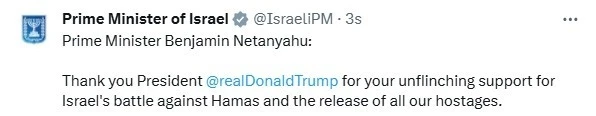 ABD Başkanı Trump’tan Hamas’a &quot;canlı kalkan&quot; uyarısı: &quot;Buna izin vermeyin, tüm rehineleri hemen serbest bırakın&quot;
