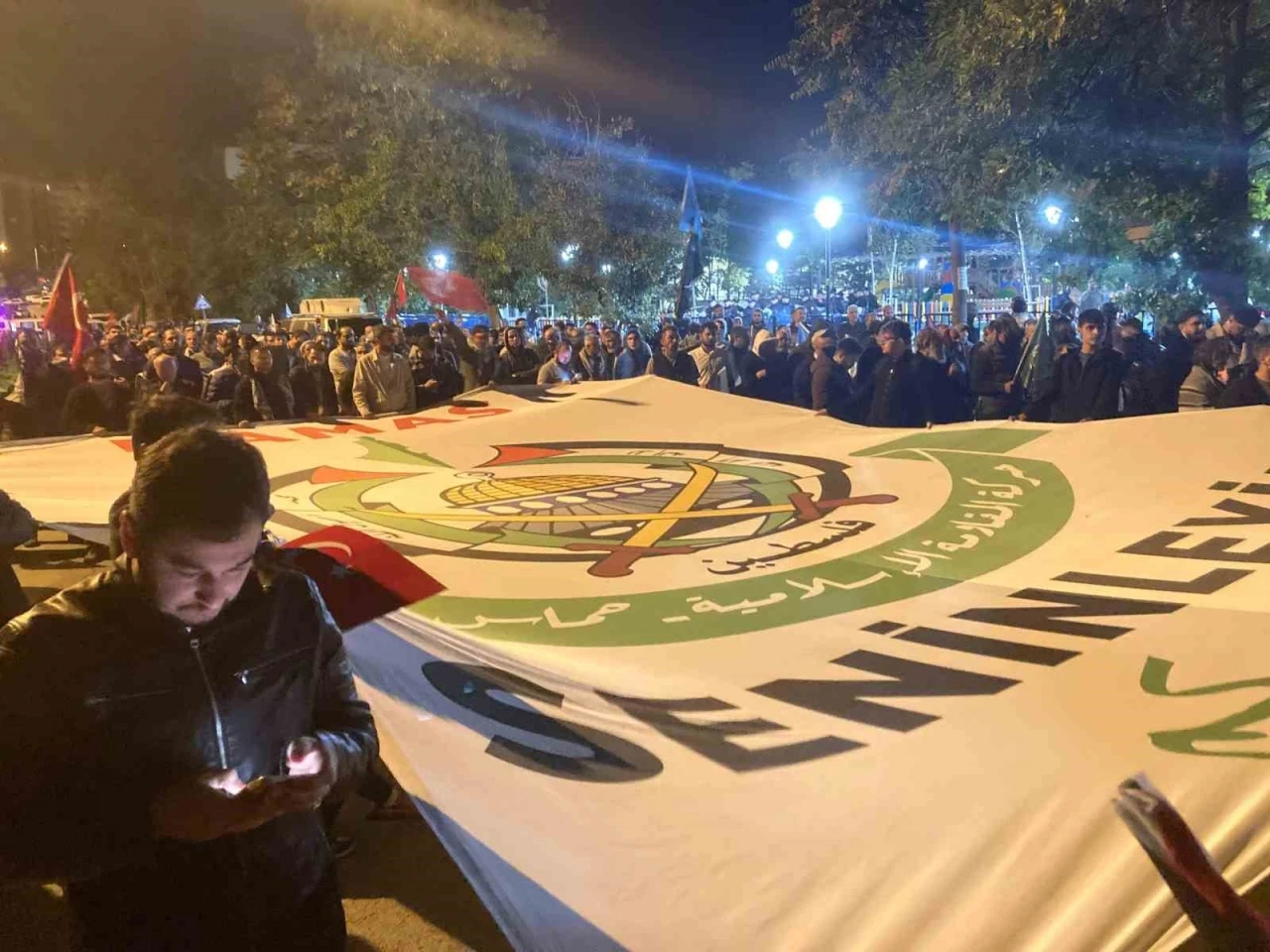 ABD Büyükelçiliği önünde Sumud Filosu eylemi
