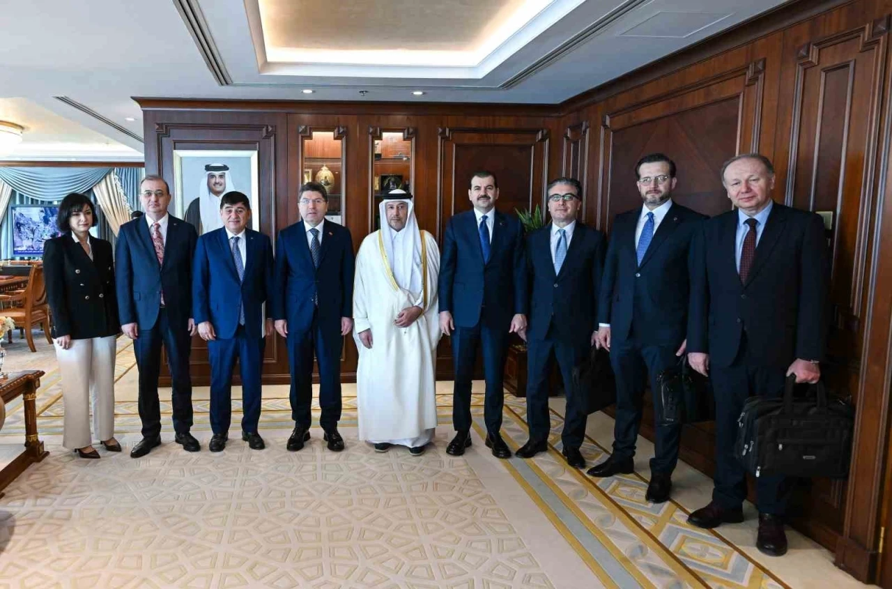 Adalet Bakanı Tun&ccedil;, Katar Başsavcısı ve Y&uuml;ksek Yargı Başkanıyla bir araya geldi
