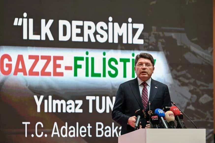 Adalet Bakanı Tunç: "Sorunun kalıcı çözümü özgür bir Filistin devletinin kurulmasından geçiyor"