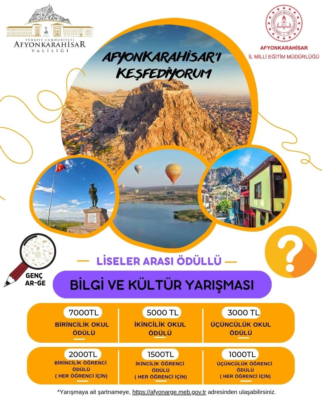 Afyonkarahisar’ı Keşfet Bilgi ve Kültür Yarışması’nın ön etabı
