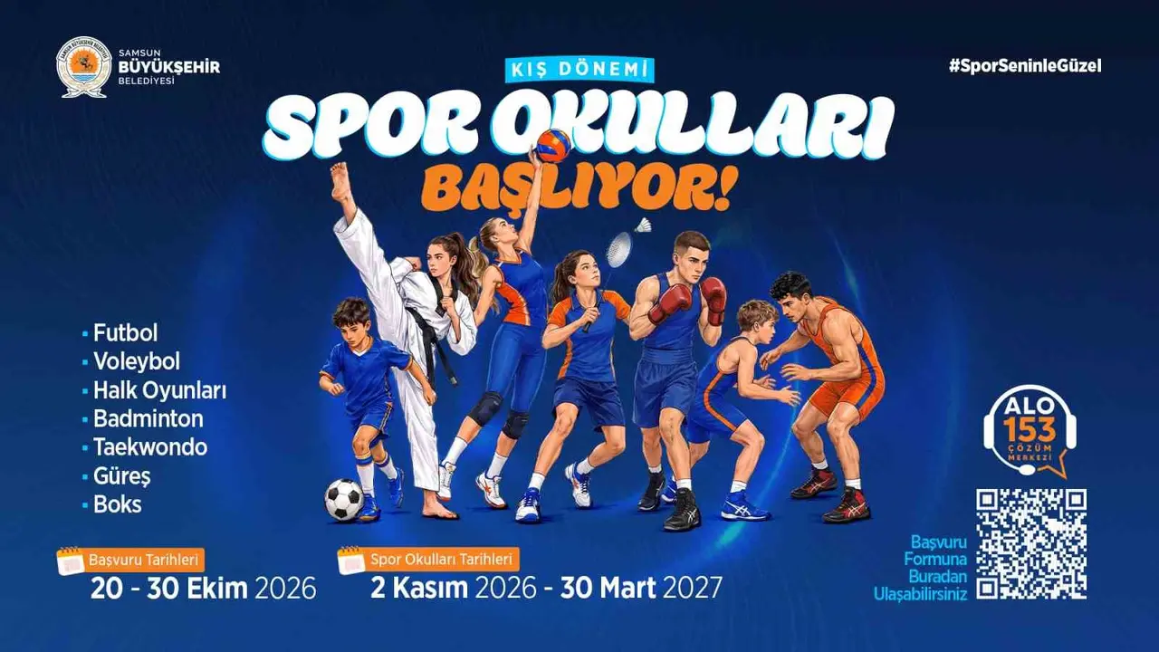 Samsun’da Kış Spor Okulları’nda başvurular başladı