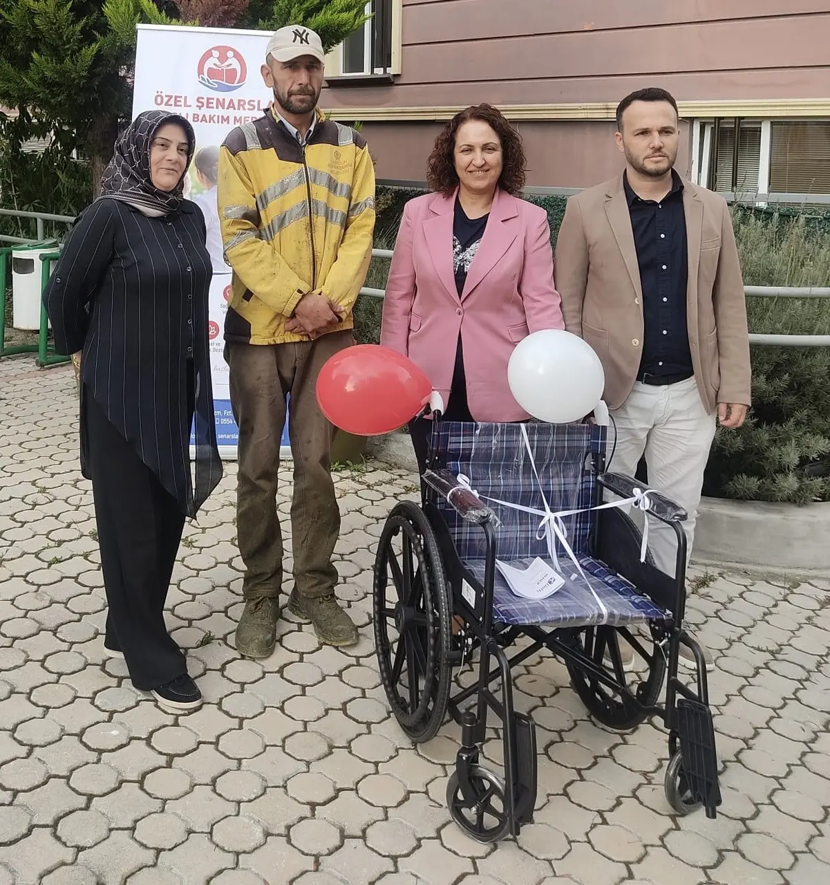 Tehdit soruşturması tekerlekli sandalye bağışıyla sonuçlandı