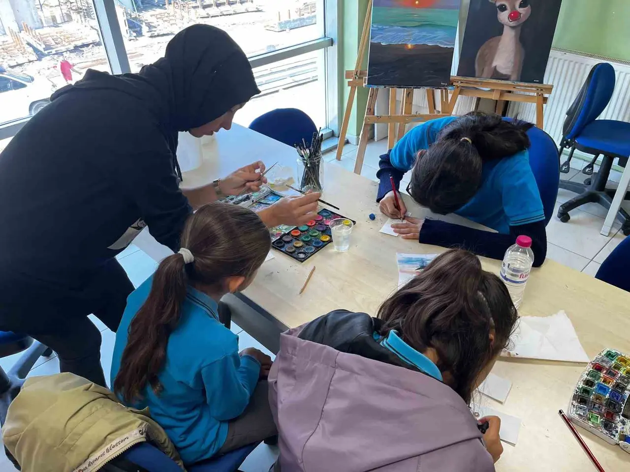 Ortaokul öğrencileri keyifli bir gün geçirdi