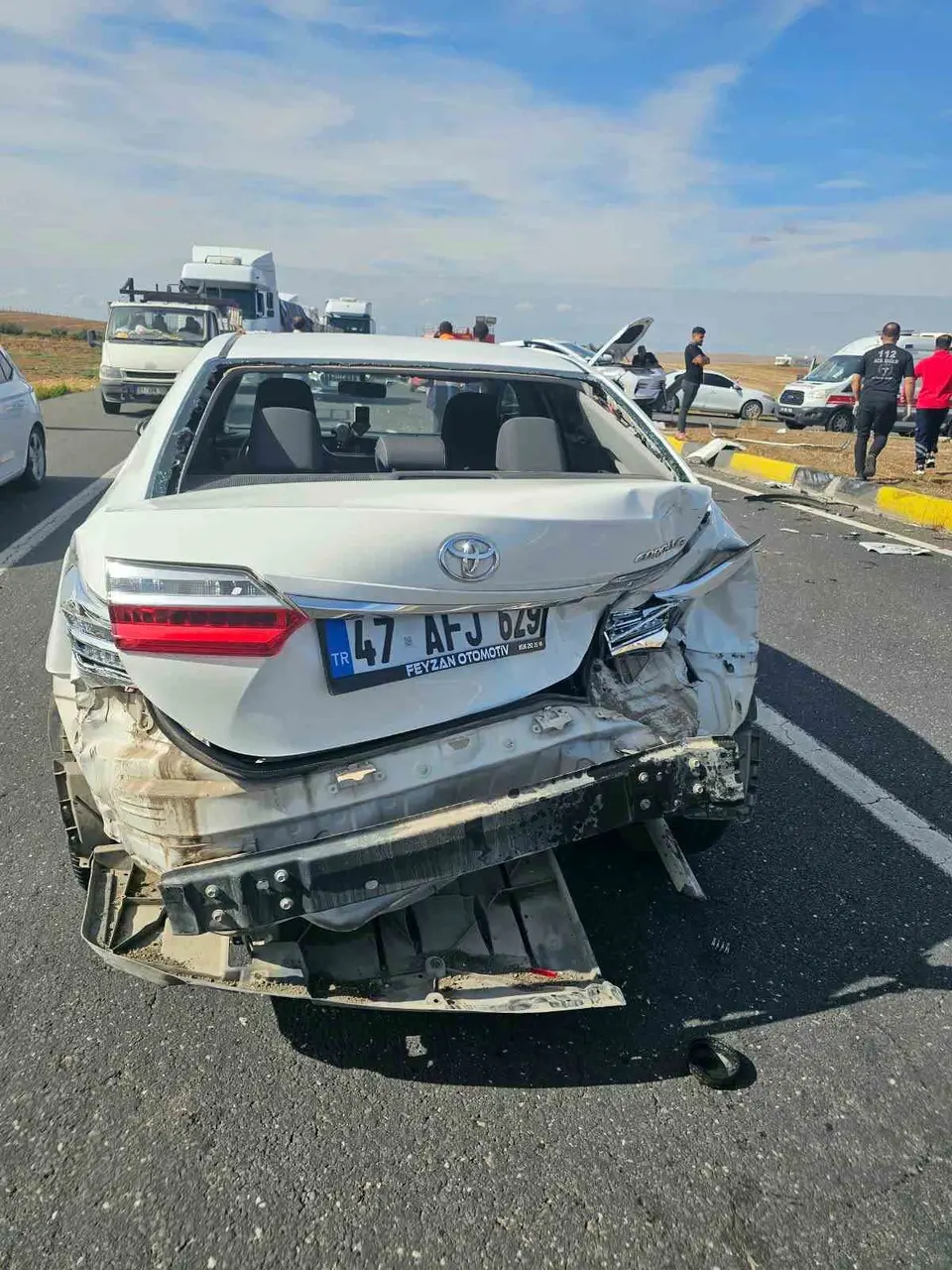 Mardin’de zincirleme trafik kazası: 5 yaralı
