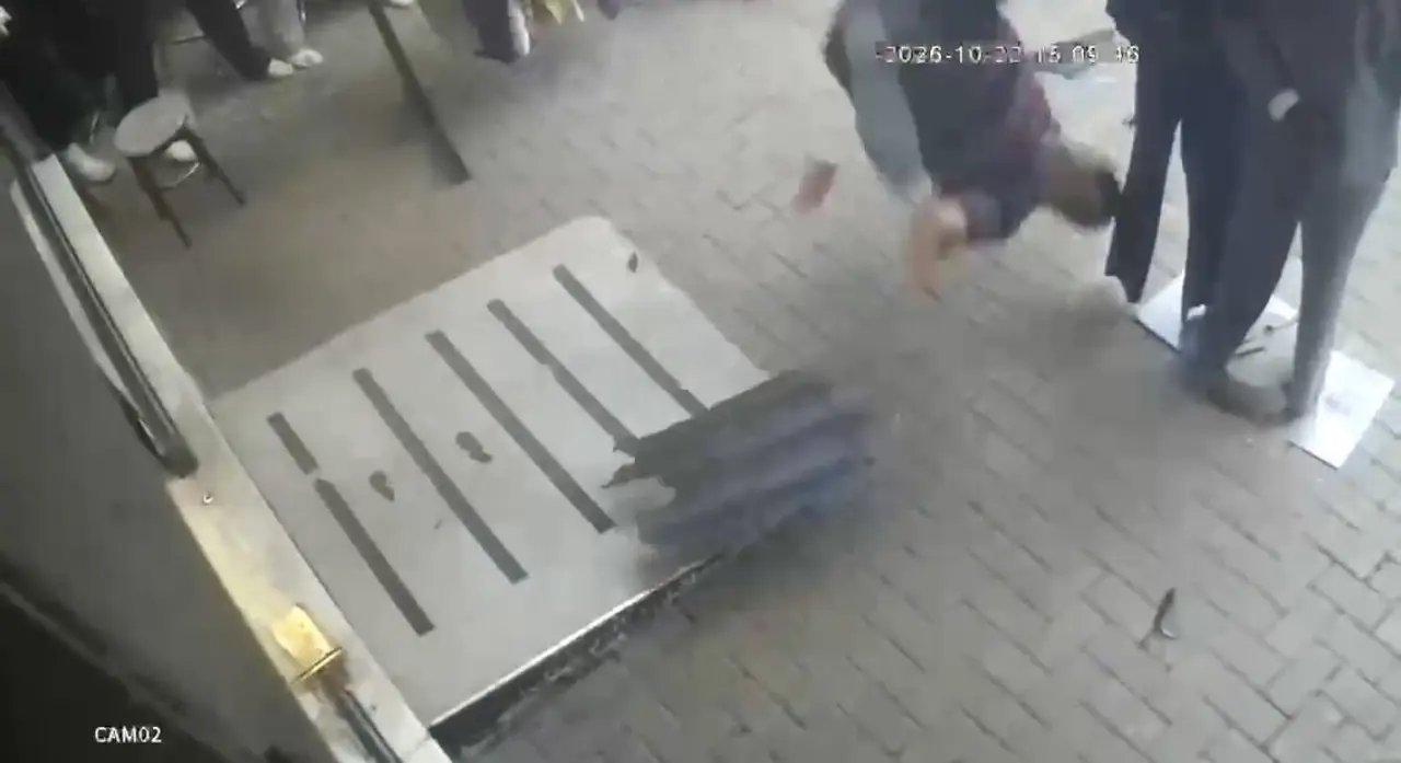 Kediyi kurtarmak isteyen eğitimci yere böyle çakıldı