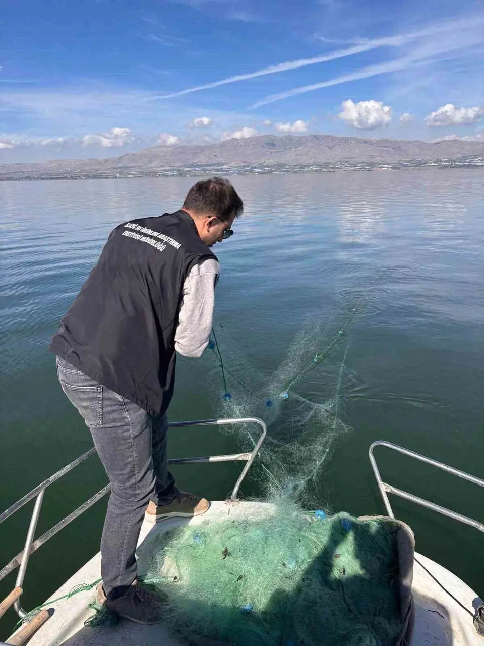 Elazığ’da sonbahar dönemi balık örnekleme çalışmaları