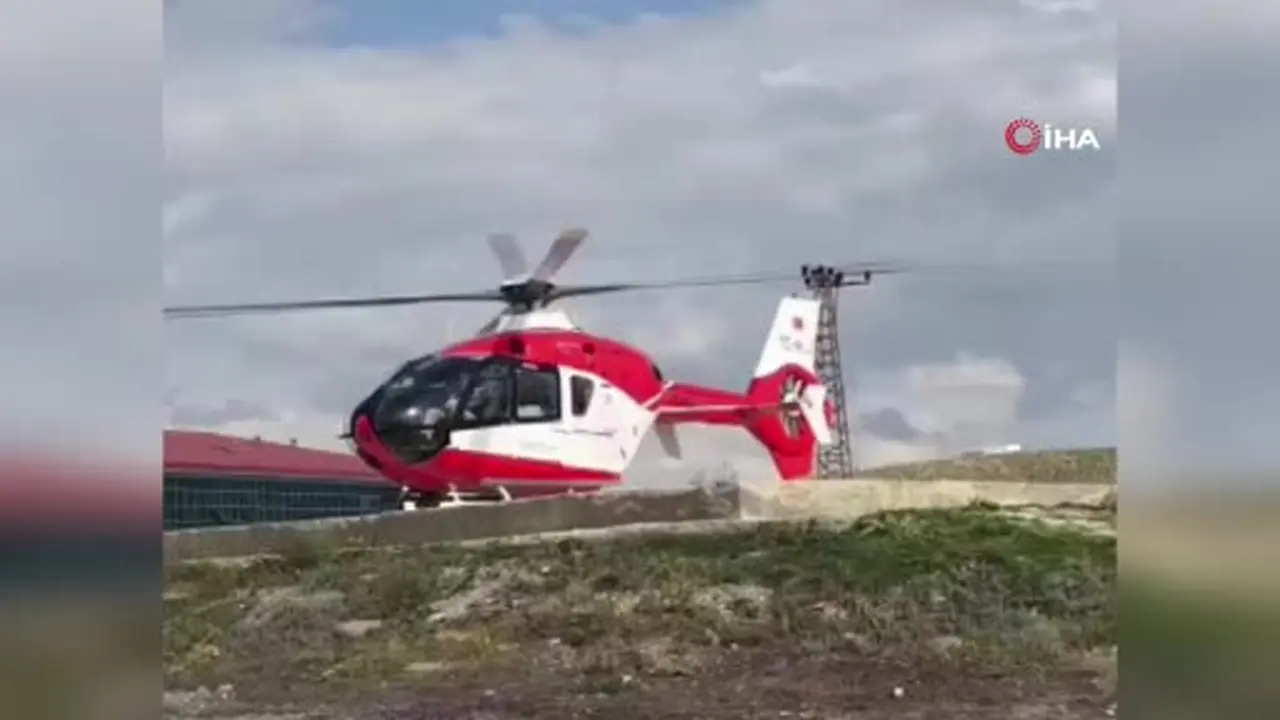 21 günlük bebek helikopter ambulansla Van’a sevk edildi
