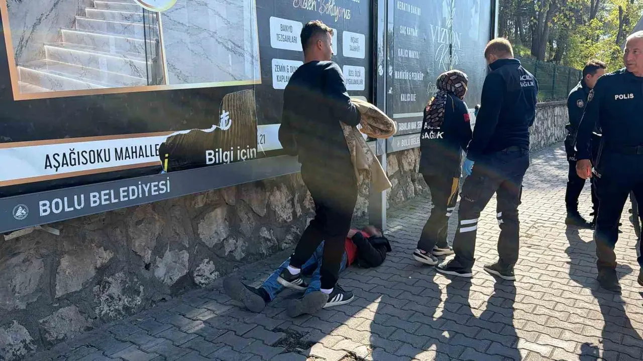 Bolu’da iş görüşmesine giderken bayılıp başından yaralandı