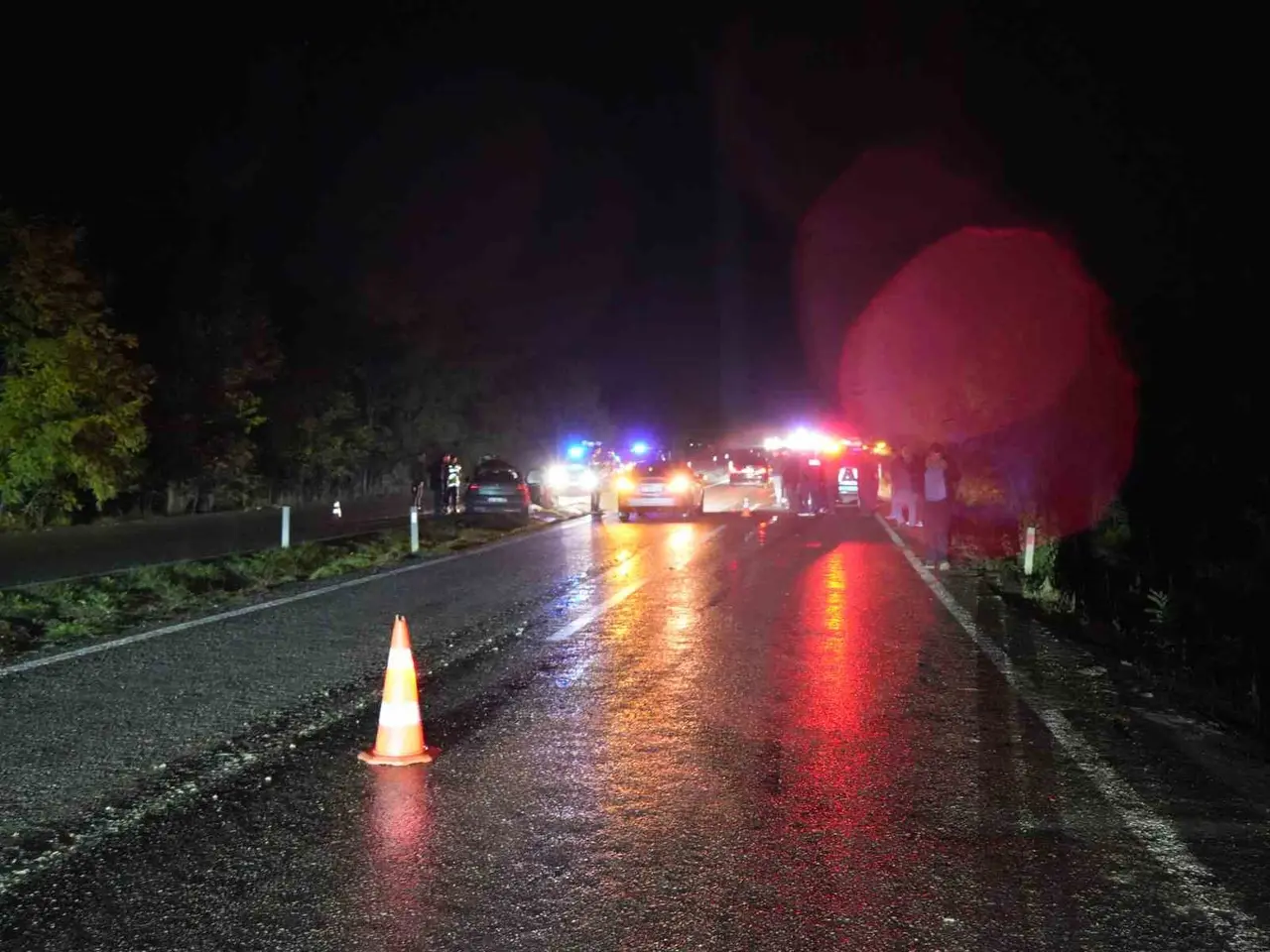 Büyükbaş hayvana çarpan otomobilin sürücüsü hayatını kaybetti