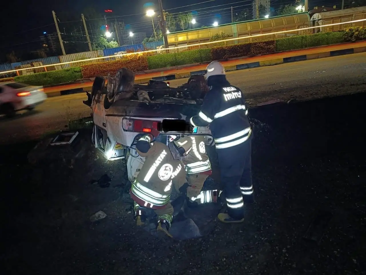 İskenderun’da otomobil takla attı: 3 yaralı