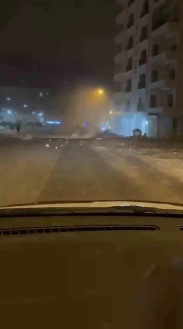 Mardin’de şiddetli rüzgar ağaçları devirdi, çatılara zarar verdi