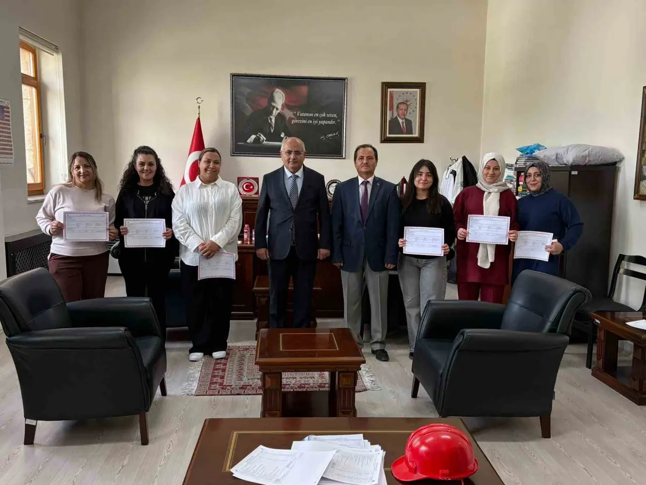 Isparta Valiliği’nde yangın tatbikatı gerçekleştirildi