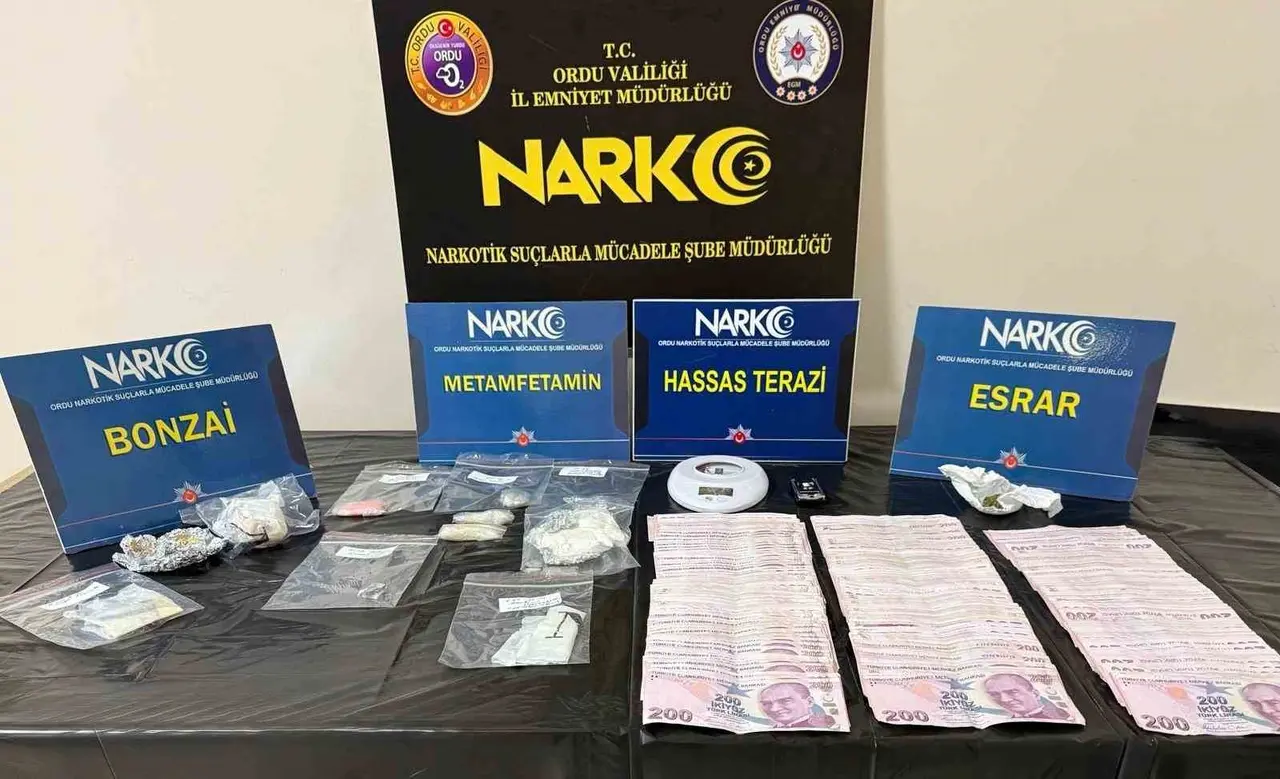 Ordu’da uyuşturucu operasyonlarında 3 tutuklama