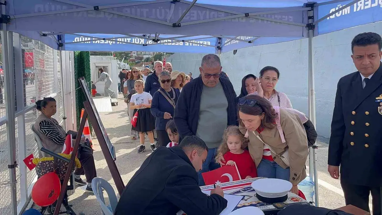 TCG Kaş Gemisi 29 Ekim’de Fethiye Limanı’nda Ziyarete Açıldı