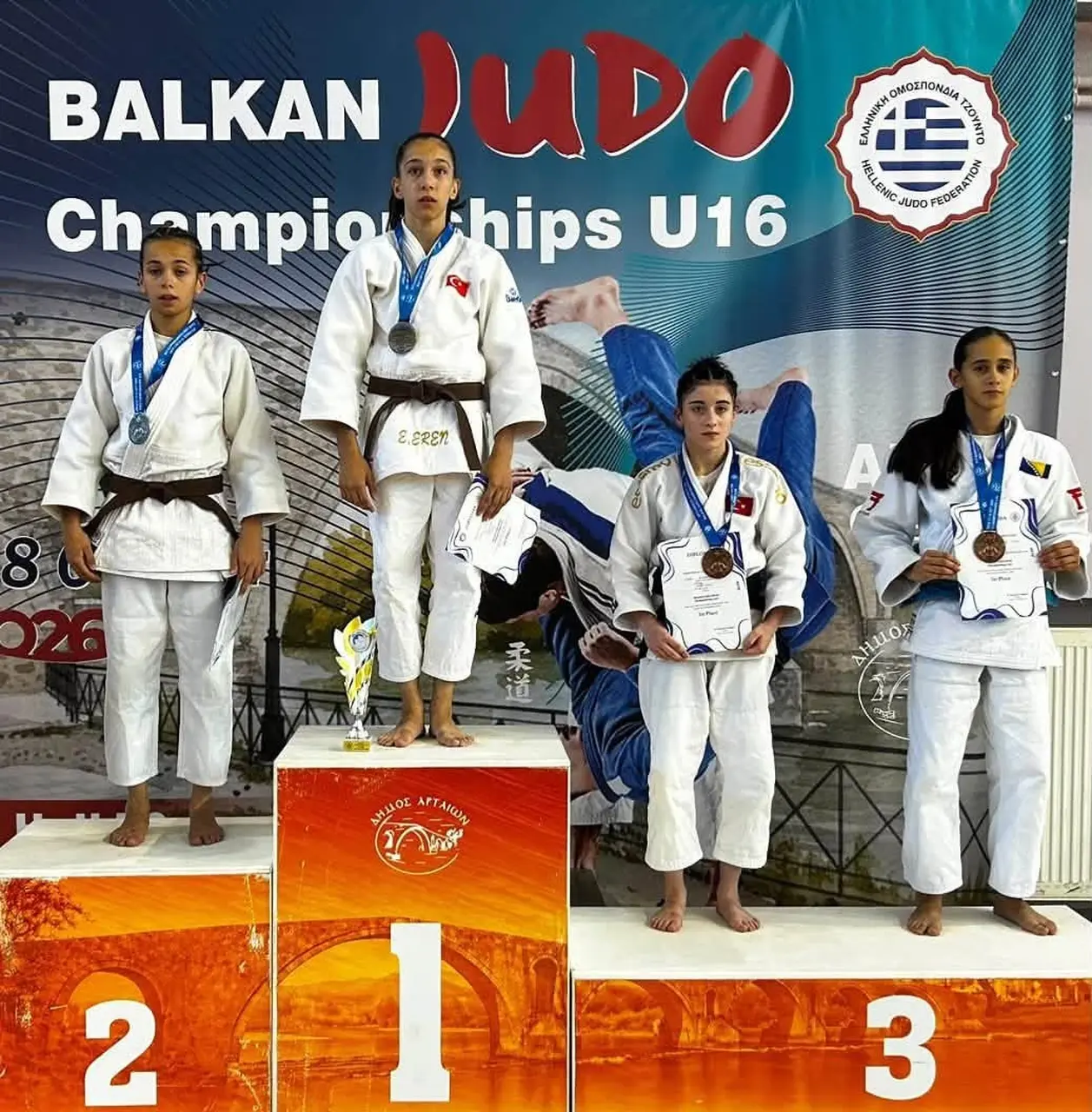 Judoda Balkan şampiyonu oldu