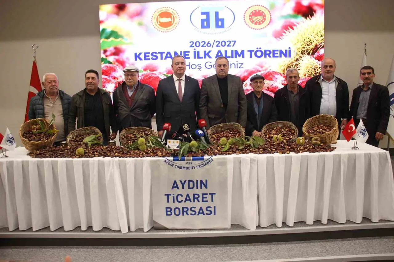 Aydın kestanesinde sezonun ilk ürünü 600 TL’den alındı