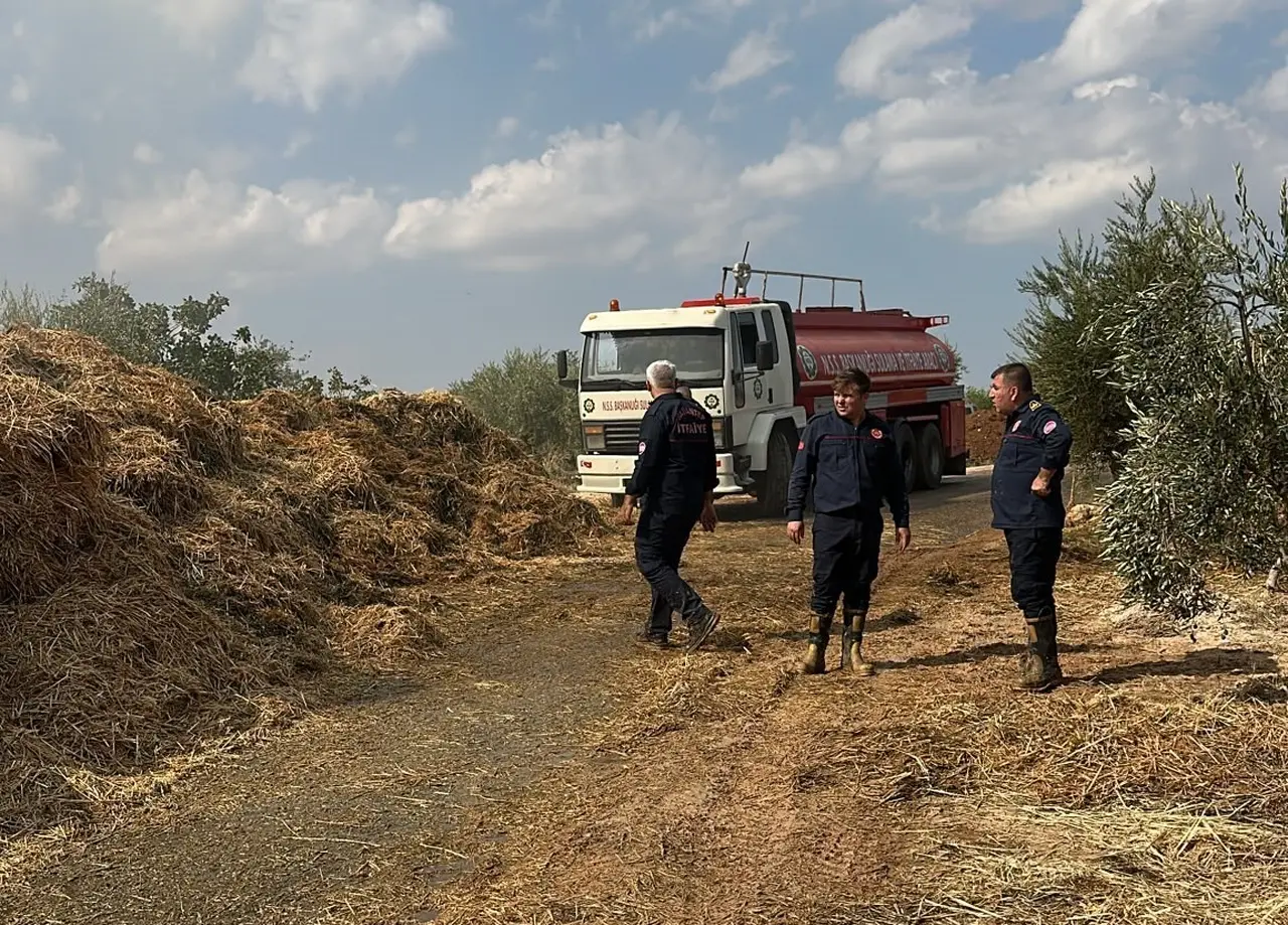 Gaziantep’te çiftlikte yangın