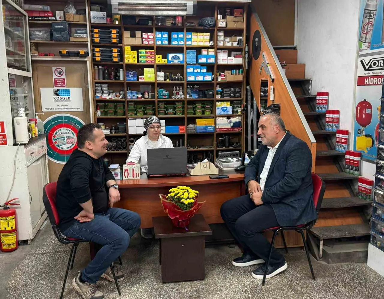 Başkan Sandıkçı: "Esnaf kardeşlerimizle buluşup, talep ve önerilerini dinliyoruz"