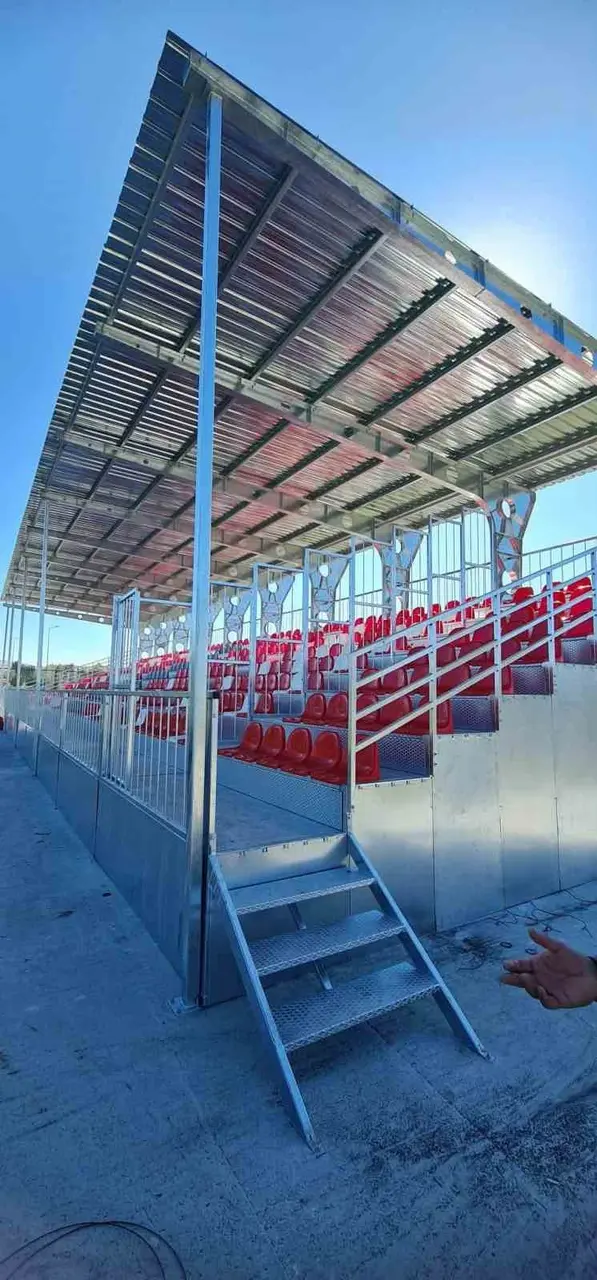 Bünyan Stadyumu’nda 500 kişilik tribün tamamlandı