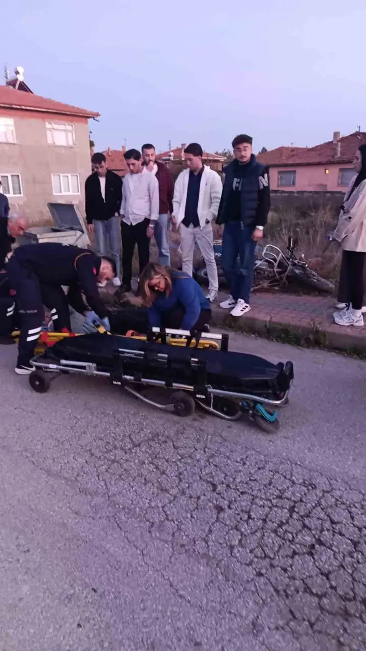 Çorum’da otomobil ile motosiklet çarpıştı: 1 yaralı