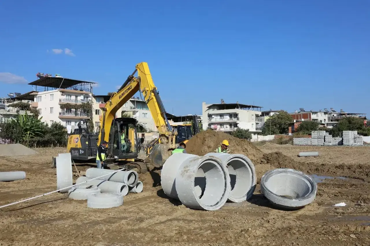 İncirliova Sandıklı Mahallesi’nde altyapı çalışmaları sürüyor