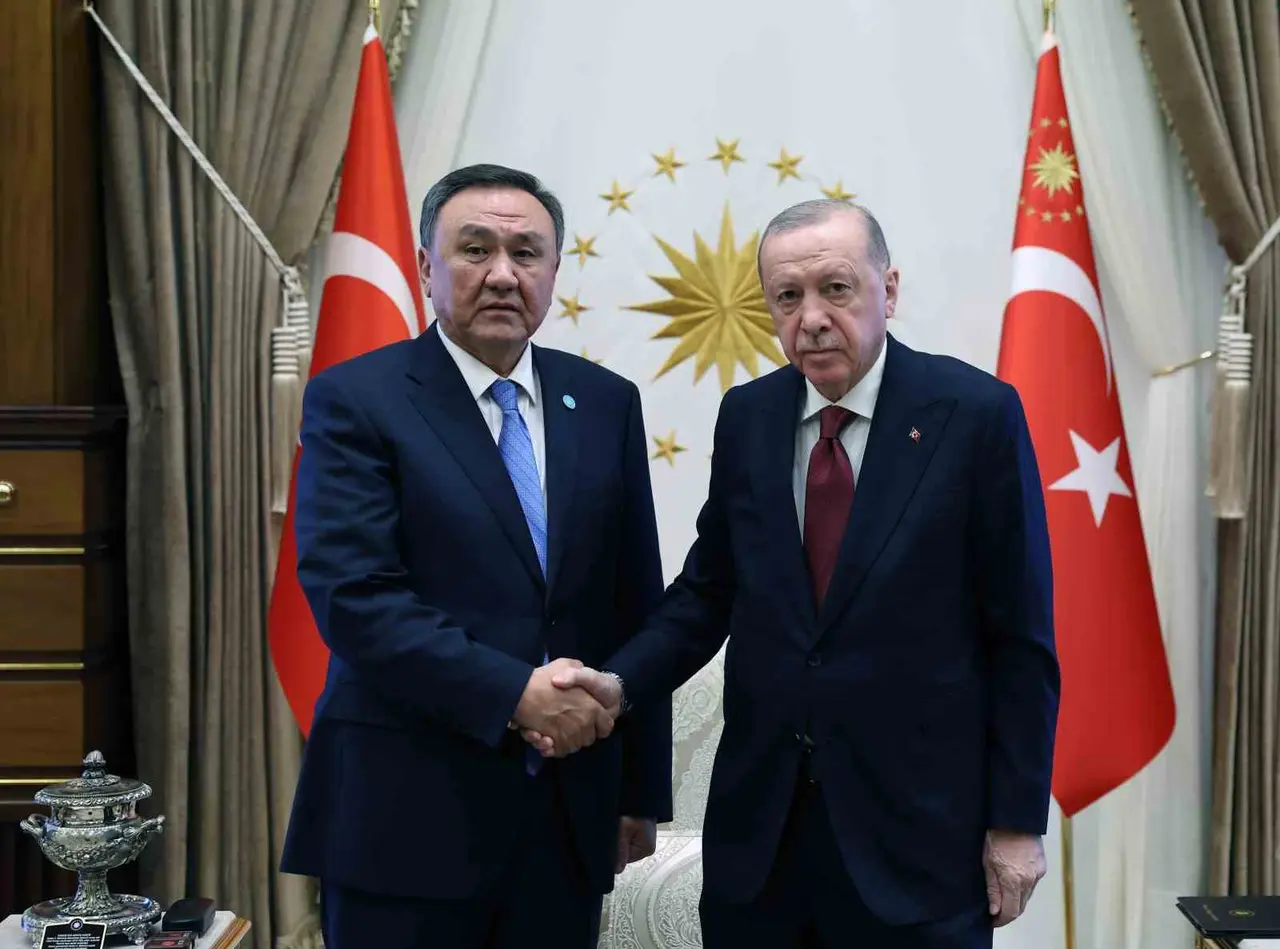 Cumhurbaşkanı Erdoğan, Türk Devletleri Teşkilatı Genel Sekreteri Ömüraliyev’i kabul etti