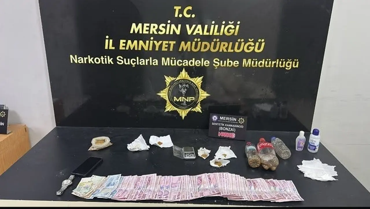 Mersin’de uyuşturucu operasyonu: 2 tutuklama