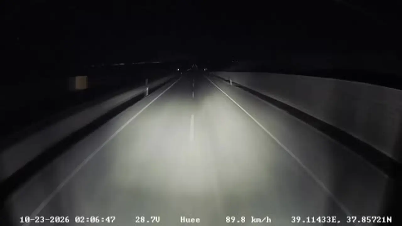 Tırın eşeklere çarpma anı kameralara yansıdı