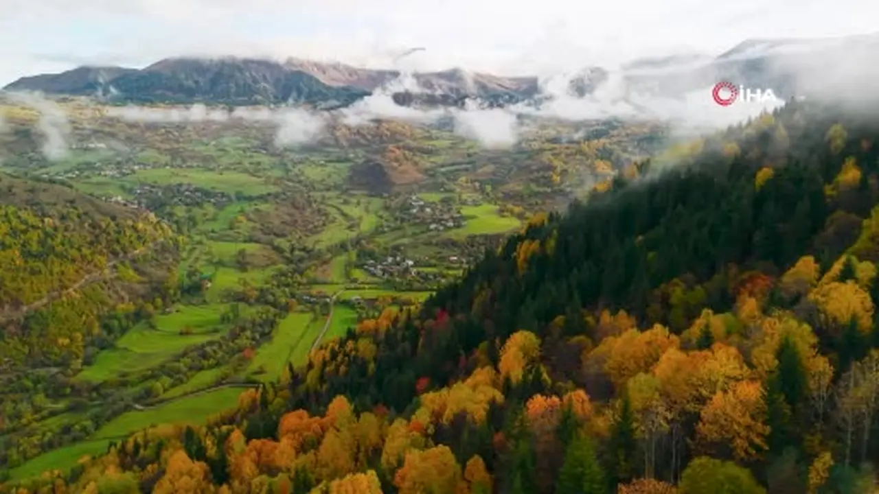 Artvin’de sonbahar renkleri hayran bırakıyor