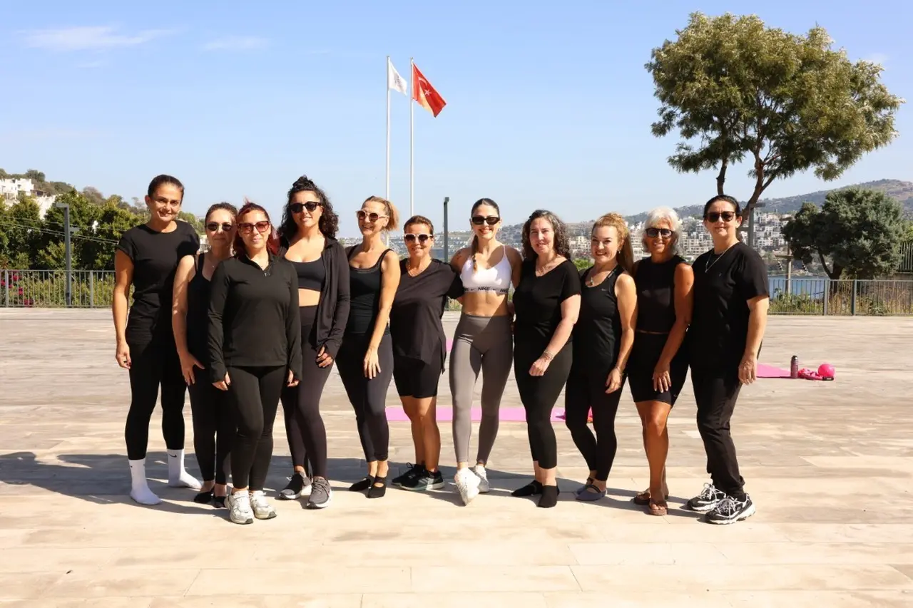 Bodrum’da pilates dersleri devam ediyor