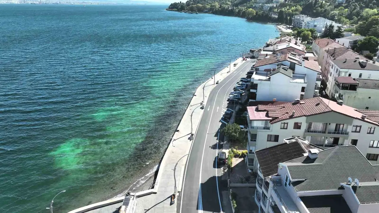 Ulaşlı sahiline 460 metrelik dalga kırıcı set yapıldı