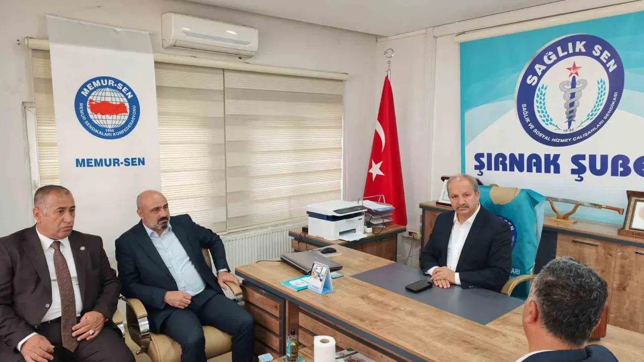 Sağlık-Sen Genel Başkanı Doğan Şırnak’ta sağlık çalışanlarının sorunlarını dinledi
