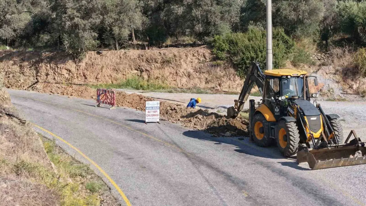 Sultanhisar’da kaynak suyu hatları yenileniyor