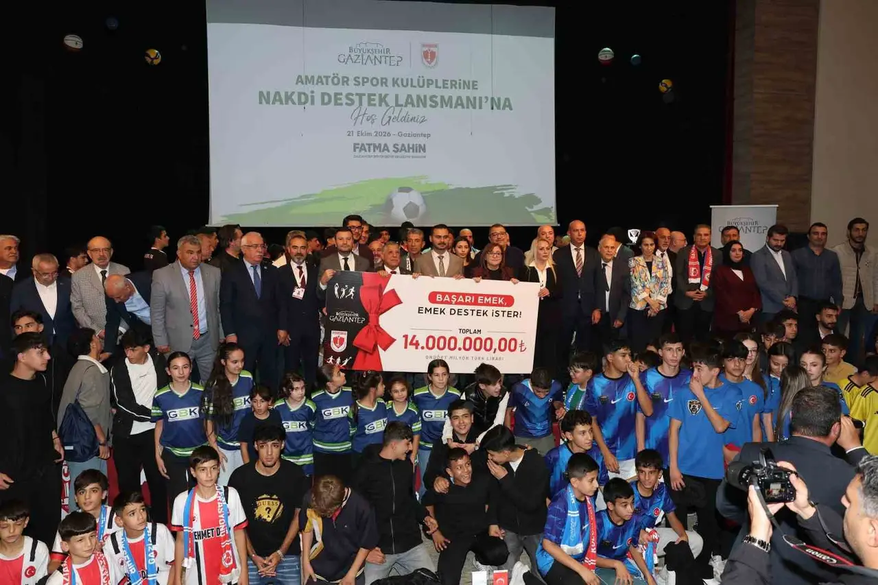 Gaziantep Büyükşehir’den amatör spora bu yıl da 14 milyon TL’lik dev destek