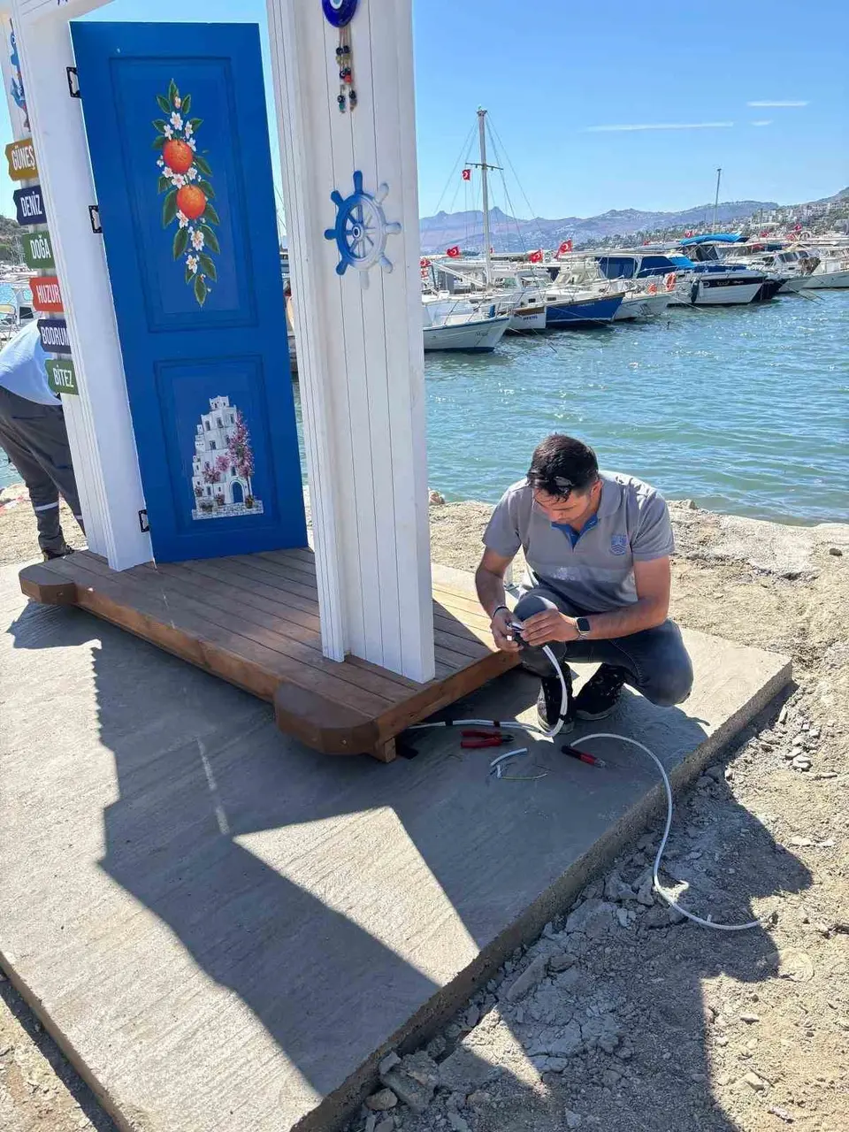 Bodrum’da belediye ekipleri sahada