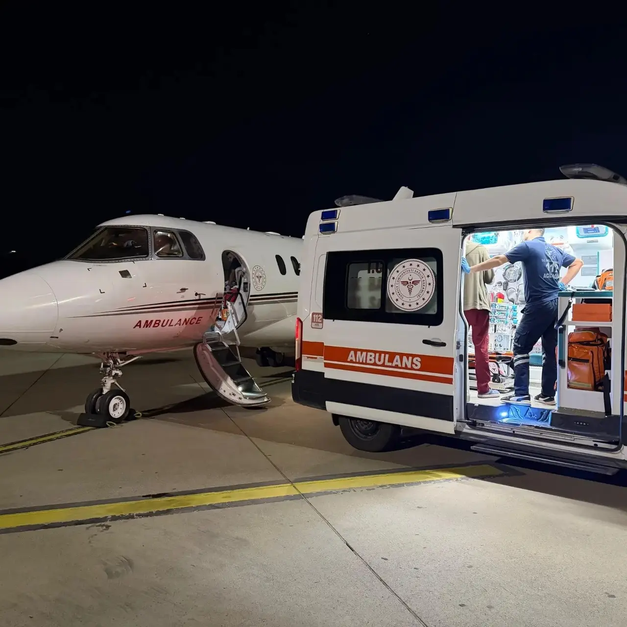 Şırnak’ta hastalar için zamanla yarış: Ambulans uçak ve helikopter peş peşe havalandı