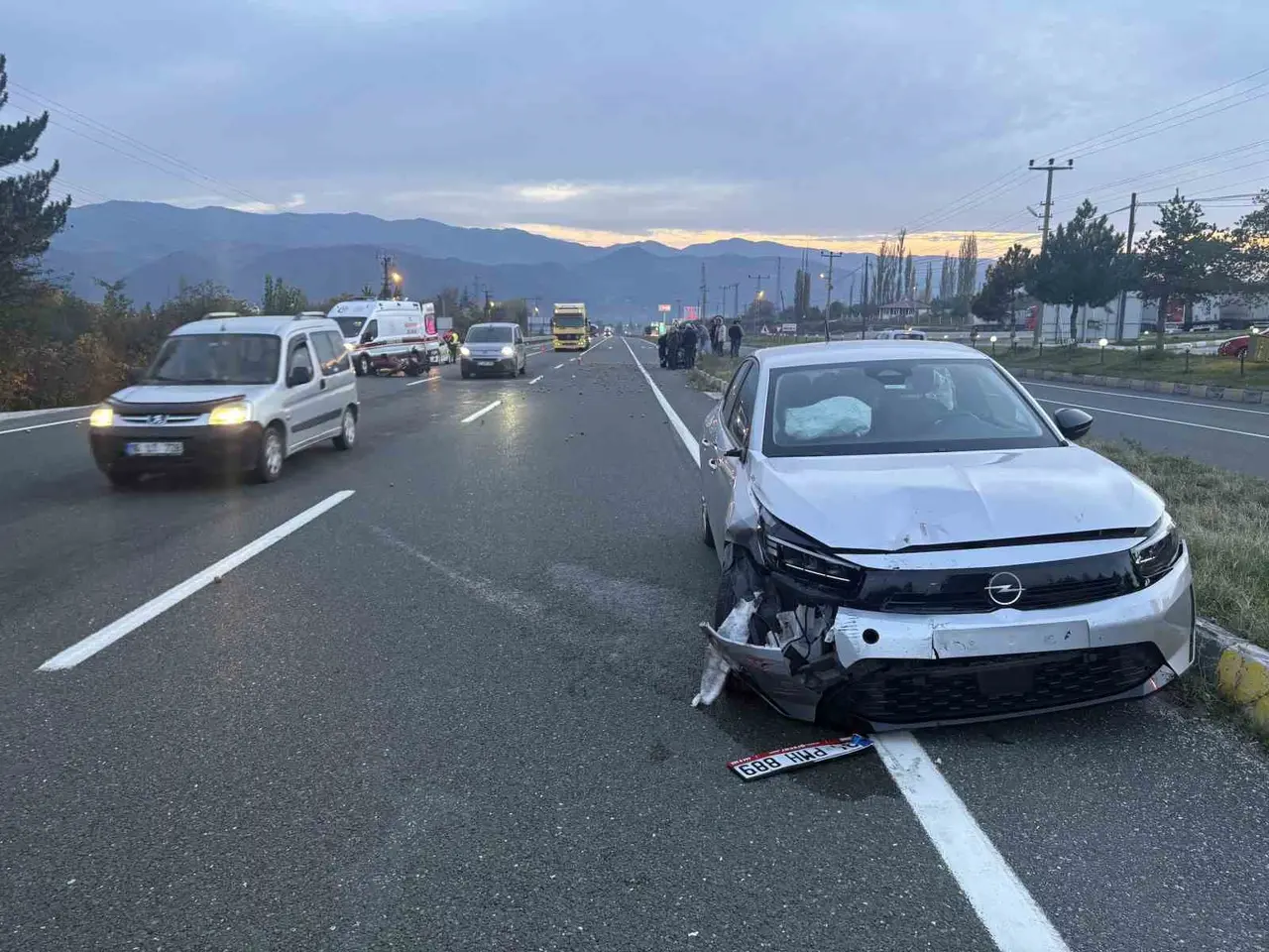 Kastamonu’da otomobil ile üç sepetli motosiklet çarpıştı: 1 yaralı