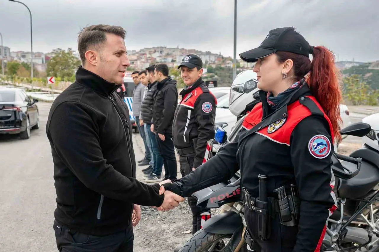 Emniyet Müdürü Çağlar’dan uygulama noktasına denetim