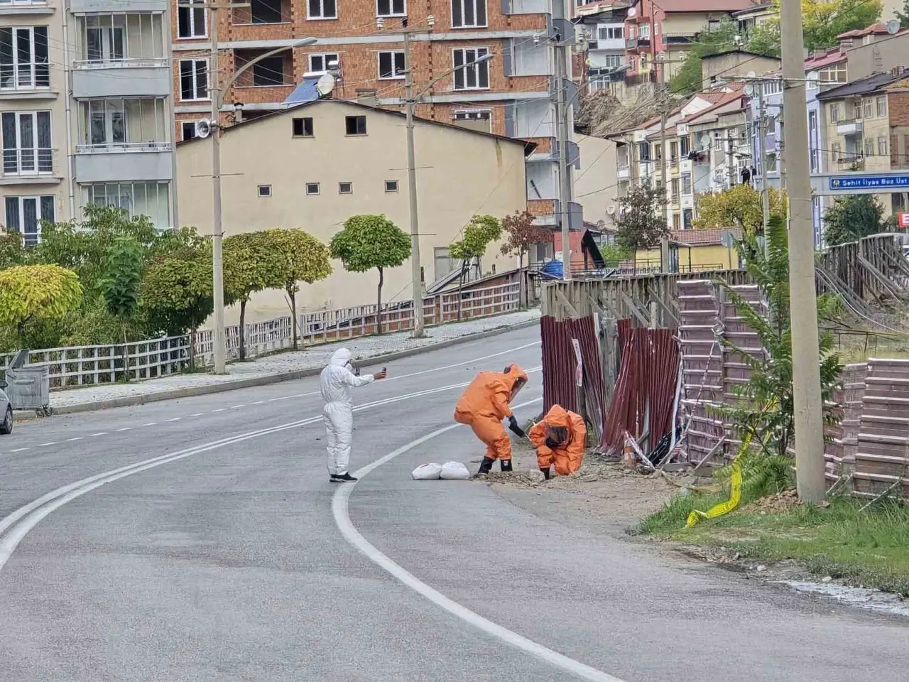Gümüşhane’de kanalizasyondan çıkan gaz paniğe neden oldu