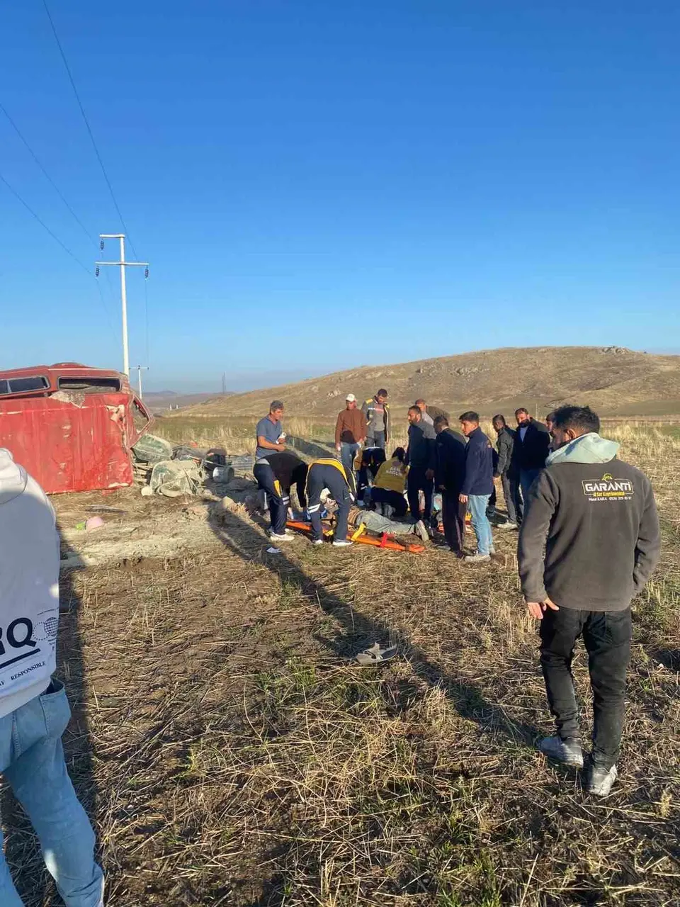 Konya’da işçileri taşıyan minibüs devrildi: 6 yaralı