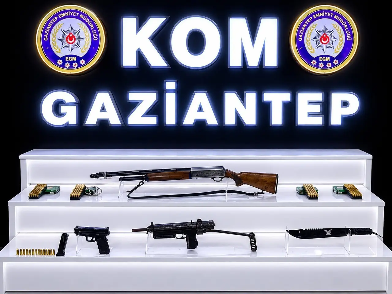 Gaziantep’te silah kaçakçılarına yönelik operasyonda 3 silah ele geçirildi